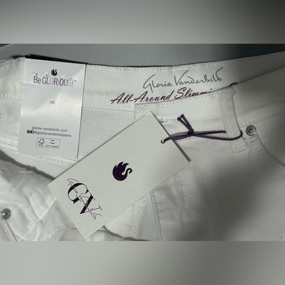 Gloria Vanderbilt Vintage White Midi Denim Skirt NWT - Picture 10 of 12